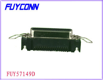 2.16mm ピッチ 36 ピン構成リボン掛け金が付いている R/A PCB のすくいのタイプ Connetor および板は締まります