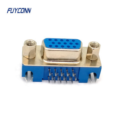 15ピンの高密度Dサブコネクタ 右角PCB 女性HDDBコネクタ