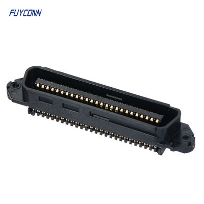 TE 229974-1 交換用コネクタ、50/64極 D型コネクタ、プラグ、ケーブル対ケーブル、ケーブルマウント（フリーハンギング）、2.16 mm [.085 in] 中心線、CHAMP ドッキングコネクタ