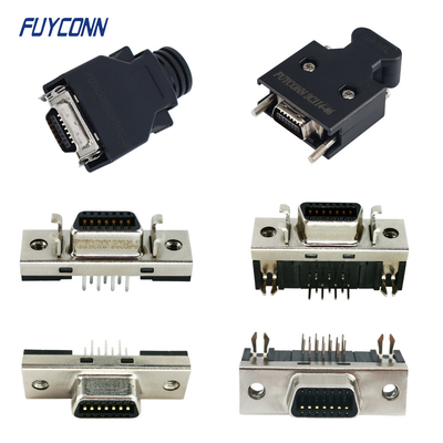 14ピン SCSI 1.27mm コンネクタ PCB / ソルダーカップ / IDC クリッピング 女性 / 男性
