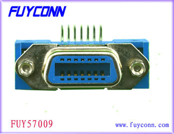 ジャックが付いているCentronic 50pinのリボンPCBの直角のメス コネクタは証明されたULをねじで締める