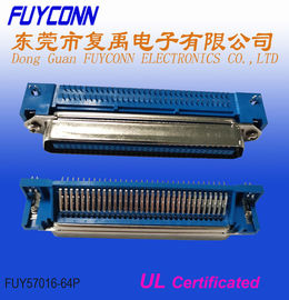 蛍光体青銅のCentronic男性の直角PCB 64のピン コネクタ