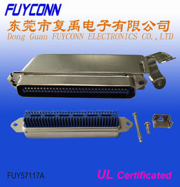 45度のMatelカバーが付いているCentronic Amphenol RJ21 64 PinのチャンピオンIDCのプラグのコネクター