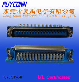 Pin直角PCBのコネクターの男性32pairsのチャンピオンのCentronicの64のコネクター