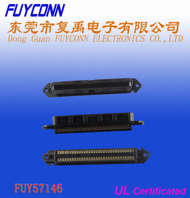Telcom AMPの黒50pin 64 Pin IDCの女性のCentronics容器のコネクター