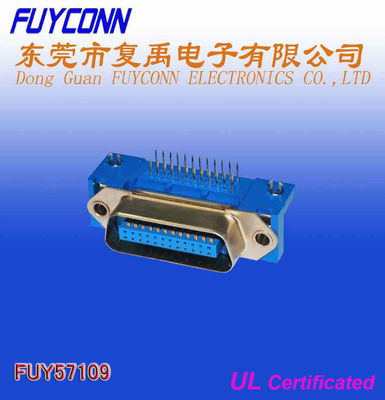 DDK 14 24の36 50Pin Centronic PCBの直角のオス・コネクタ2.16mmピッチ