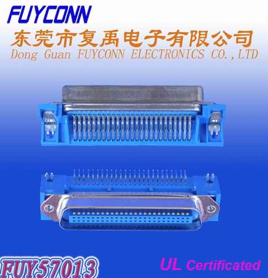 2.16mmピッチのチャンピオンPCBの板ロックが付いている直角のCentronicsコネクター50 Pinの男性プラグ