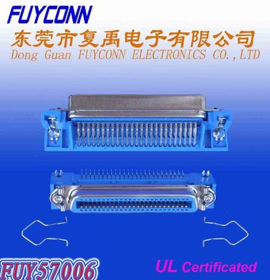 DDK の Centronics PCB の直角のコネクターのプリンターのための女性の容器のソケット