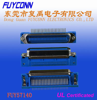 14 24 36 50 は Centronic 男性の R/A 直角 PCB コネクターによって証明される UL をピンで止めます