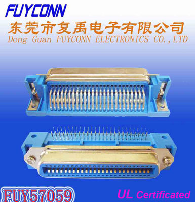 50 の Pin Centronic PCB の直角のメス コネクタ証明された UL