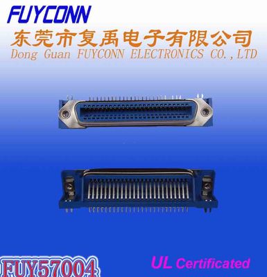 Centronic PCB 板ロックが付いている直角の 50 の Pin のメス コネクタ