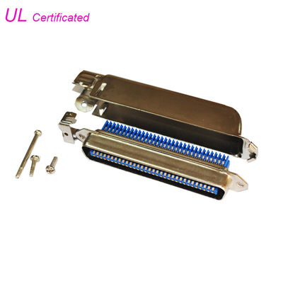 90 程度の Amphenol 64 Pin の男性プラグの Centronics のコネクター IDC のタイプ