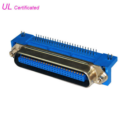ジャッキねじおよび板ロックが付いている50のPin Centronic PCBの直角のオス・コネクタ