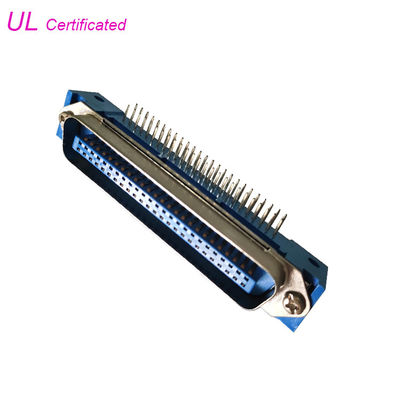 2.16mmピッチ24 Pin Centronicのプラグ直角PCB 50pinのコネクターはULを証明した