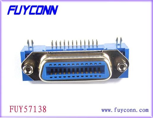 ジャックねじが付いている 14 の Pin Centronic PCB の権利の天使のメス コネクタおよび板は締まります