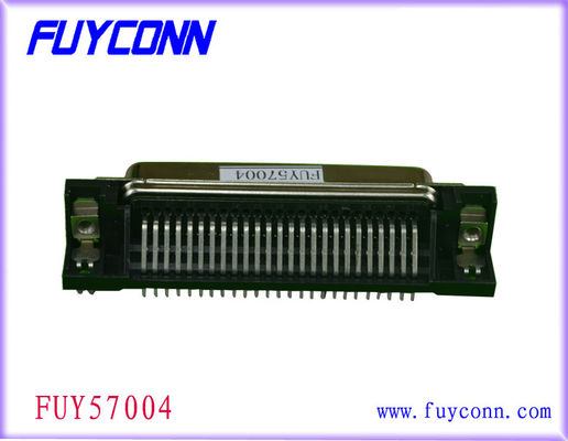 PCB板ロックが付いている14のPin CentronicのリボンPCBの直角のメス コネクタ