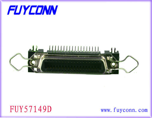 50 の Pin Centronic PCB の直角のメス コネクタ証明された UL