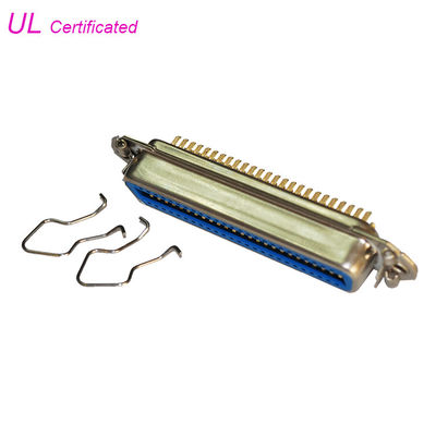 50 36はばねの掛け金が付いている24の14のPin Centronicのはんだのメス コネクタULを証明した