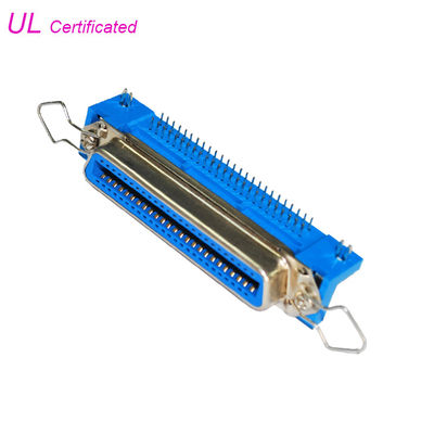 Centronic 50 Pin保釈クリップおよび板ロックが付いているR/A PCBのメス コネクタはULを証明した