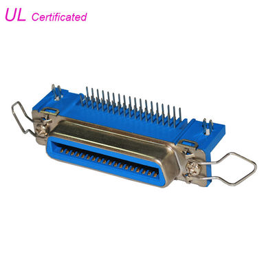 ばねの掛け金が付いているチャンピオンのCentronics 36のピン コネクタ50pin 24pin 14pin PCBの直角のコネクター