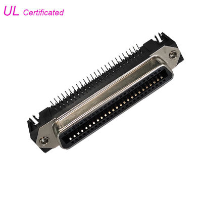 板ロックが付いているCentronic女性25Pairs 50Pinのコネクター直角PCB