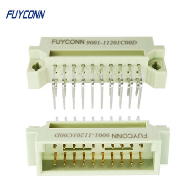 20 Pin Eurocardのコネクター3の列2*10P PCBの直角の男性DIN41612のコネクター