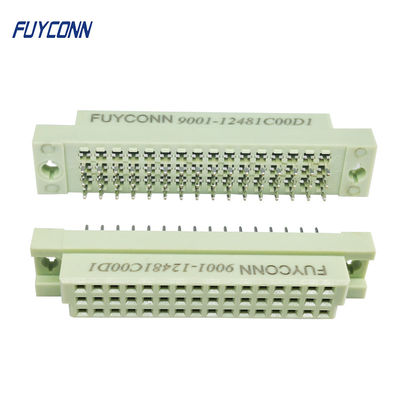 3列48 Pin DIN 41612のコネクター縦の女性のまっすぐなPCB Eurocardのコネクター2.54mmピッチ