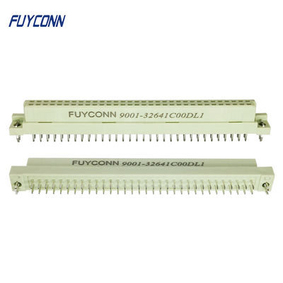 板ロックが付いている女性の2列64Pの権利の天使PCBの容器DIN 41612 Eurocardのコネクター