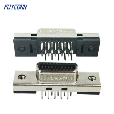 女性のサーボ コネクター1.27mm PCBのまっすぐな女性のSCSI 20pinコネクター
