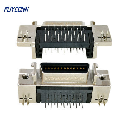 SCSI 26Pinコネクター板ロック亜鉛貝が付いている女性の直角PCBのタイプ
