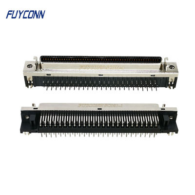 100 PinのSCSIコネクターの女性のすくい直角PCB MDRのコネクター