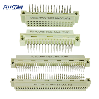 女性のEurocardのコネクター3の列PCB DIN 41612の直角ターミナル